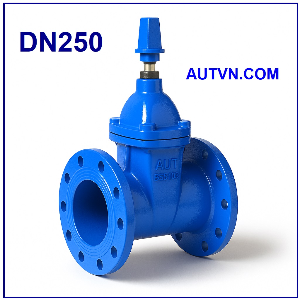 Van cổng ty chìm nắp chụp AUT DN250