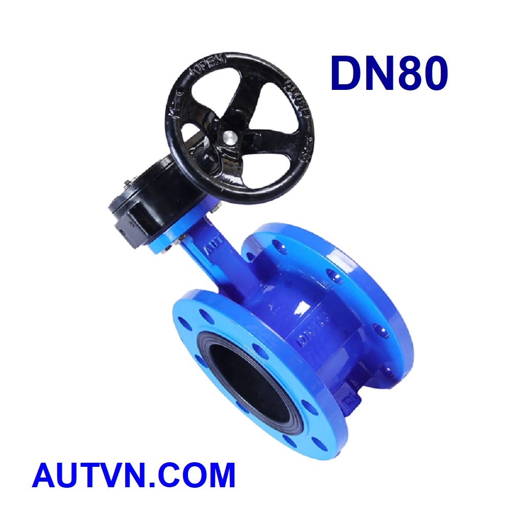 Van bướm 2 mặt bích AUT DN80