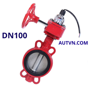 Van bướm tín hiệu điện AUT DN100