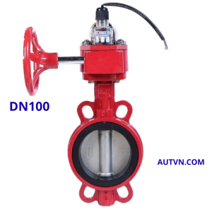 Van bướm tín hiệu điện AUT DN100