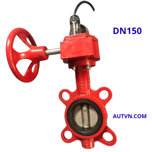 Van bướm tín hiệu điện AUT DN150