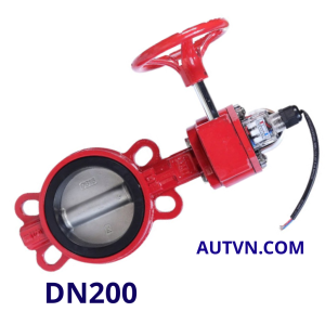 Van bướm tín hiệu điện AUT DN200