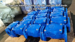Vì sao cần kiểm tra chiều lắp đặt của van AUT trước khi vận hành?