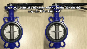 Van AUT dùng cho hệ thống cấp nước khu căn tin nhà máy cần bố trí thế nào?
