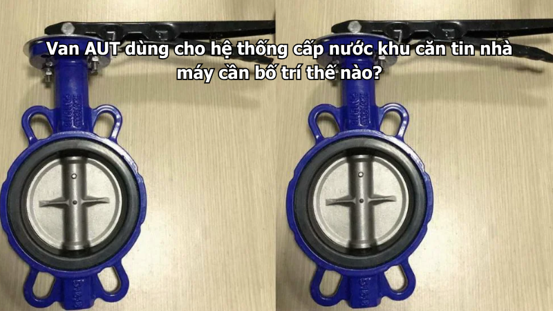Van AUT dùng cho hệ thống cấp nước khu căn tin nhà máy cần bố trí thế nào?