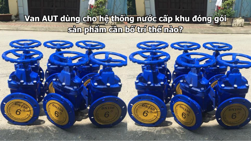 Van AUT dùng cho hệ thống nước cấp khu đóng gói sản phẩm cần bố trí thế nào?